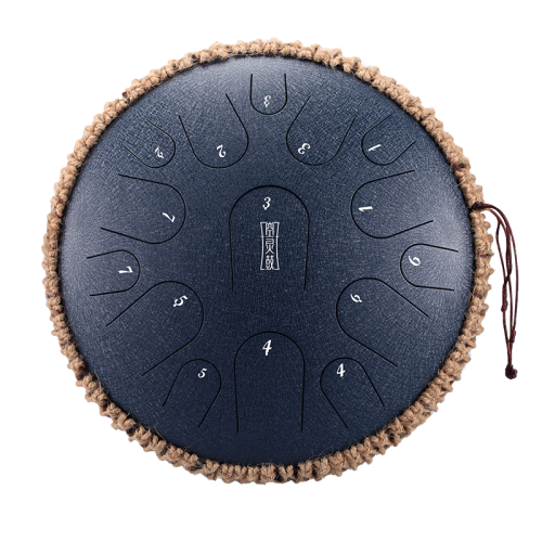 Bęben Językowy Tongue drum 15 ton 14" premium Hluru - NavyBlue