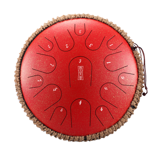 Bęben Językowy Tongue drum 15 ton 14" premium Hluru - GalaxyRed
