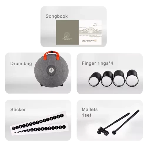 Tongue drum 15 ton 14" premium Hluru TB15-14-GalaxyRed