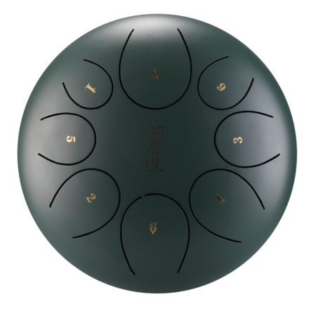 Round tongue drum bęben językowy 12" 8 ton Hluru TY8-12-MineralGreen