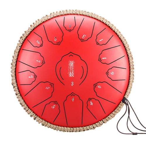 tongue drum Hluru-Huashu TWL15-14 czerwony.jpg