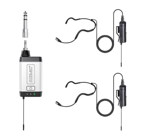 Bezprzewodowy wodoodporny system mikrofonowy Acemic Q2/H2