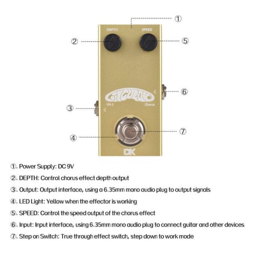 Efekt do gitary Chorus DK Technology CH-1