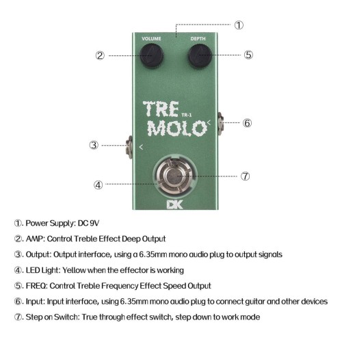Efekt do gitary Tremolo DK Technology TR-1