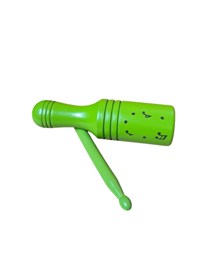 Tone Block Drewniany z Pałeczką-  Zielony Kawasaki G2