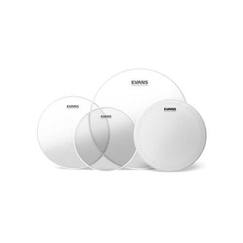 Naciągi Perkusyjne Evans G2 Clear Fusion Pro 10" 12" 14" Tomy + 14" Werbel