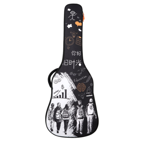 Pokrowiec na gitarę akustyczną Hard Bag B-1913-41" Black – Wodoodporny, z grubą pianką i podpórką pod gryf 