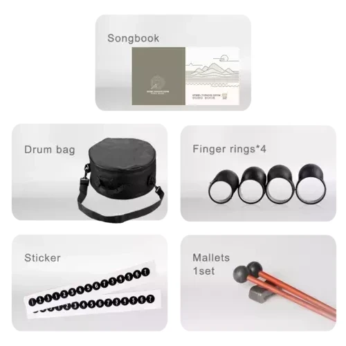 Lotus tongue drum 12" 13 ton Hluru-Huashu THL13-12-Meteorite