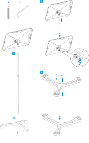 Professional Orchestra Music Stand Roxtone SMS100