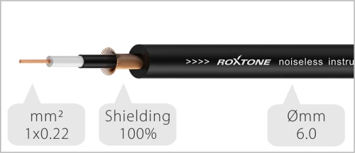 Kabel instrumentalny Jack 6,3mm 10m SMART Roxtone SGJJ100L10