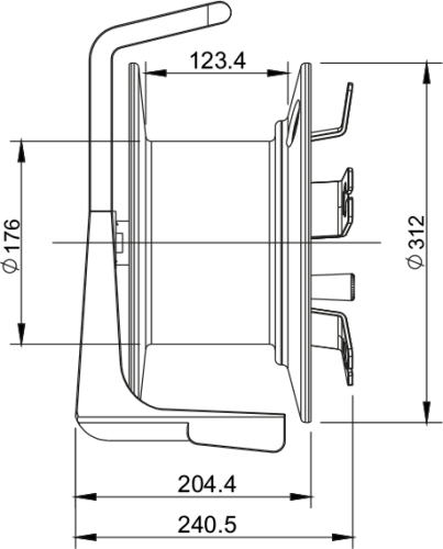 Bęben do kabla Roxtone PCD310