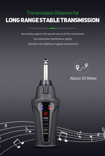 Mikrofon bezprzewodowy do gitary akustycznej Acemic JT-5