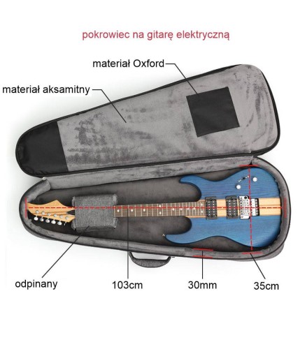 Pokrowiec na gitarę elektryczną Hard Bag GB-89-Ele