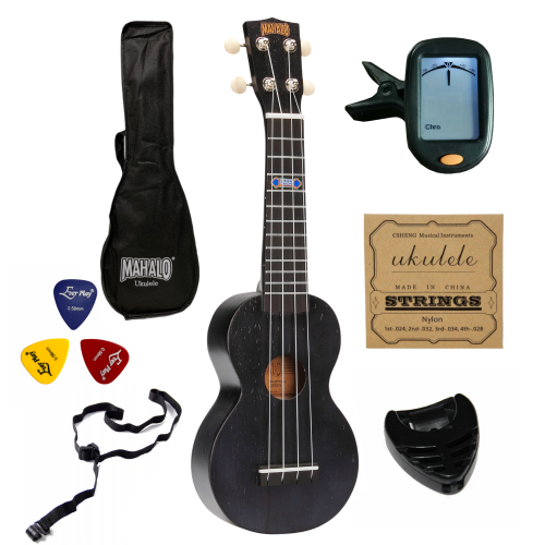 Ukulele Sopranowe SZERSZY GRYF - Mahalo MK1PW + Akcesoria
