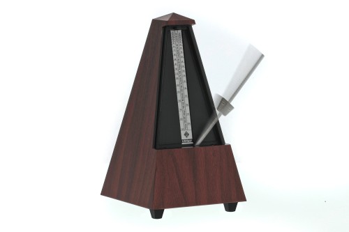 Metronom mechaniczny mahoń z dzwonkiem- Wittner 903330