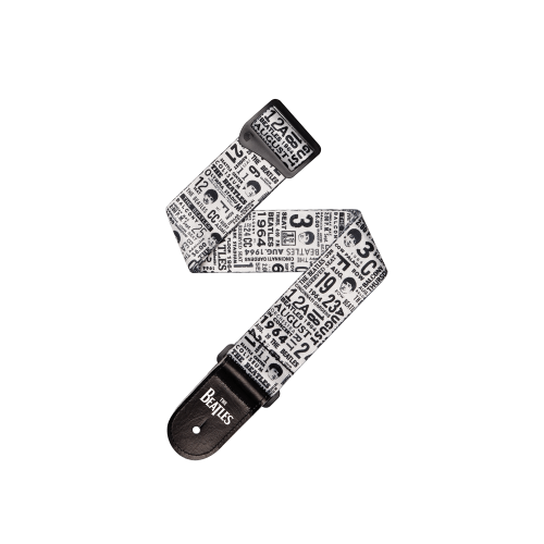 Pas Gitarowy D'Addario Beatles 1965 Tour -Biało Czarny