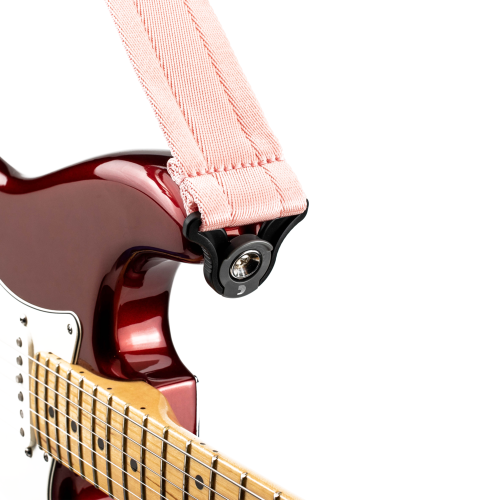 Pas Gitarowy D'Addario Auto Lock Locking Nylon - Nylonowy Różowy