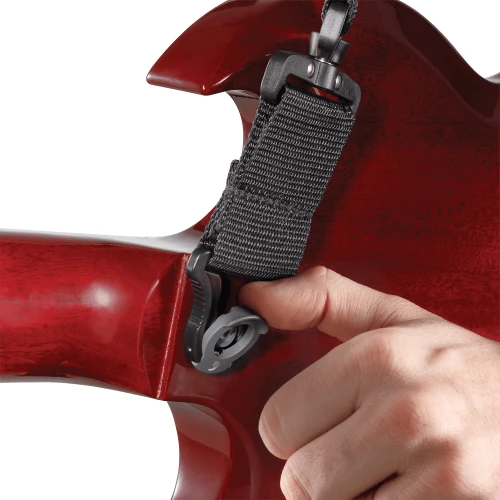 Pas Gitarowy D'Addario Auto Lock Swivel - Czarny z blokadą - Obrotowa końcówka