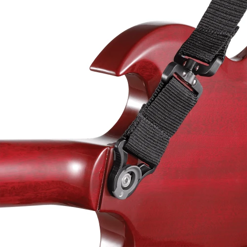 Pas Gitarowy D'Addario Auto Lock Swivel - Czarny z blokadą - Obrotowa końcówka