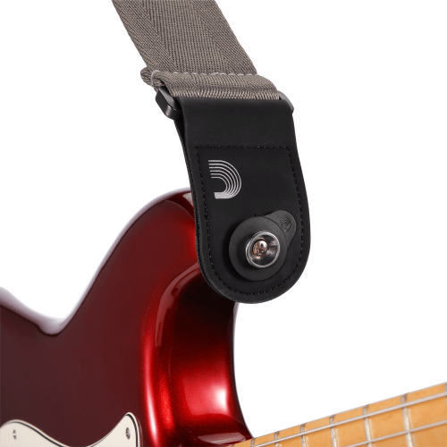 Blokada Pasa Gitarowego D'Addario Black Flex Lock - Strap Lock Czarny Gumowy
