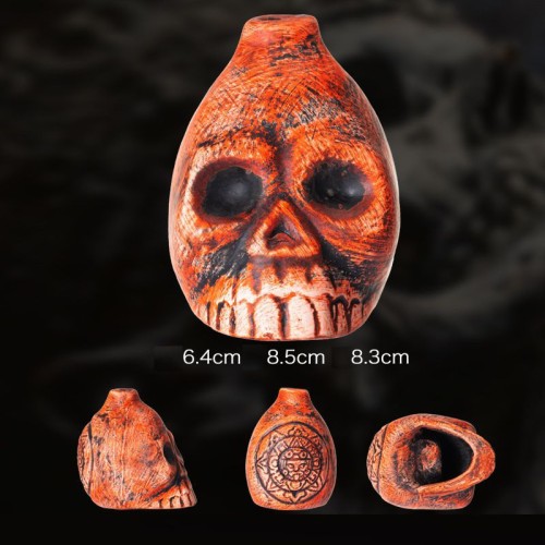 Aztecki Gwizdek Śmierci – Ceramika, Czaszka, Rytualny Instrument