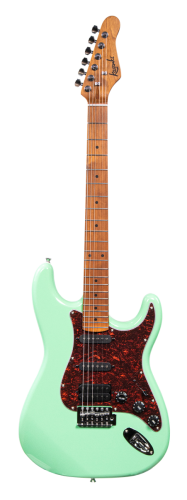 Kazuki FMT02-BL – gitara elektryczna Stratocaster SSS, 22 progi, niebieska