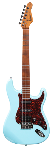 Kazuki FMT02-BL – gitara elektryczna Stratocaster SSS, 22 progi, niebieska