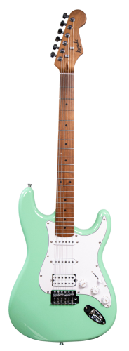 Kazuki FMT01-GN – gitara elektryczna Stratocaster SSS, 22 progi, zielona