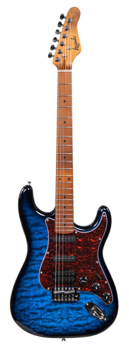 Kazuki FMT03-BL – gitara elektryczna Stratocaster SSS, 22 progi, niebieska