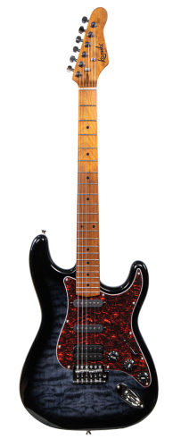 Kazuki FMT03-BK – gitara elektryczna Stratocaster SSS, 22 progi