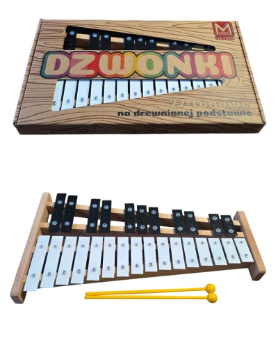 Marek M05D – dzwonki chromatyczne 27‑tonowe na drewnianej podstawie