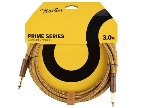 Kabel instrumentalny Woven Jacket 3 m – Jack / Jack, żółty tweed