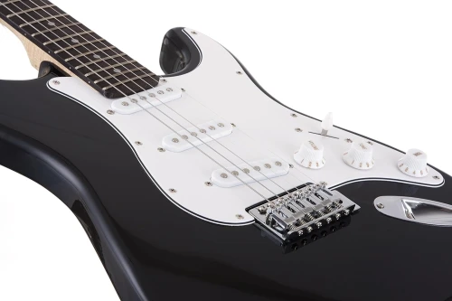 Gitara elektryczna V-TONE EG39 BK 4/4 – klasyczny Strat na start