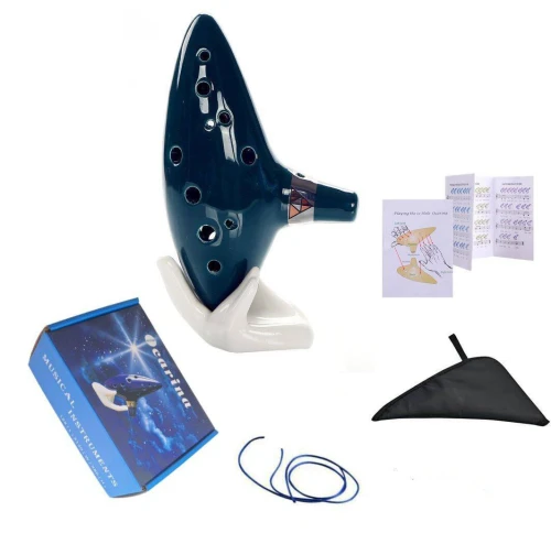 Okaryna ceramiczna Kera Audio 12-otworowa – Green