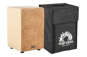 Cajon GEWA PURE CLUB SALSA White Root – naturalne drewno, regulowane struny, torba w zestawie