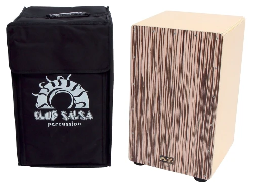 Cajon GEWA PURE CLUB SALSA – naturalne drewno, regulowane struny, pełne brzmienie + torba
