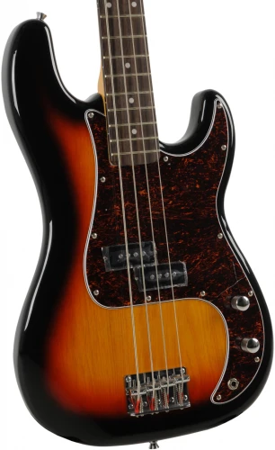 Gitara basowa SX SPB62 3TS – Precision Bass w klasycznym wykończeniu Sunburst