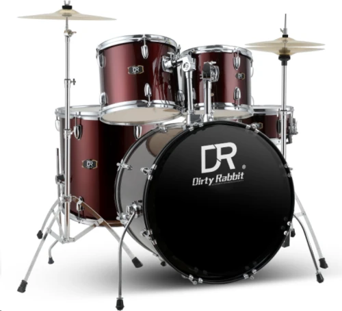 Zestaw perkusyjny Dirty Rabbit Q900-Red