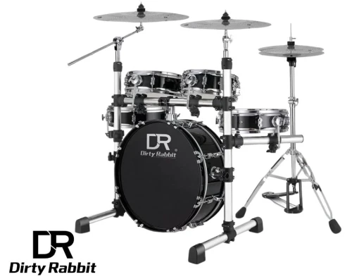 Przenośny zestaw perkusyjny Dirty Rabbit TDB-200-Black