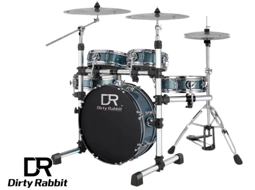 Przenośny zestaw perkusyjny Dirty Rabbit TDB-200-Blue