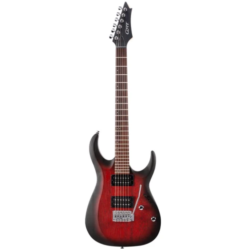 Cort X100 OPBB – gitara elektryczna (Open Pore Black Burst)
