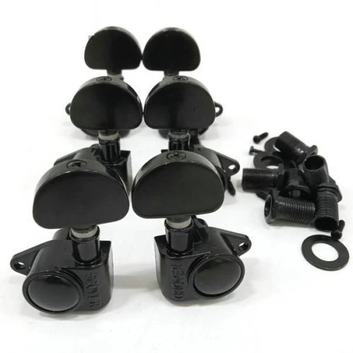 Klucze do gitary elektrycznej olejowe Kera Audio KLPS134 Black (3+3)
