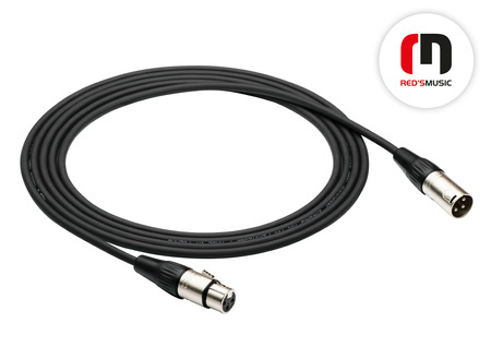 Kabel Mikrofonowy Red's Music - XLR F / XLR M - Economic - MC01100 - 10m