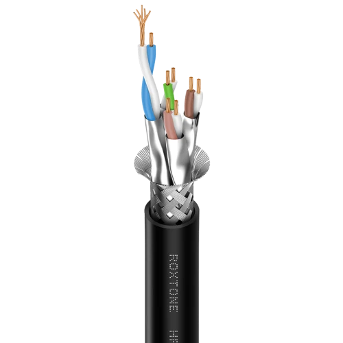 Kabel cyfrowy Roxtone HFC6AP75-100m-BK
