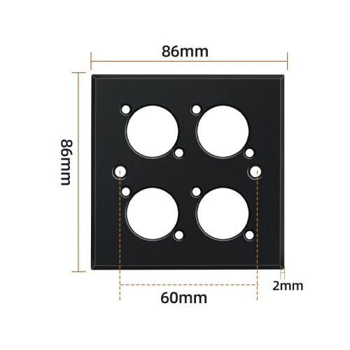 Panel montażowy Teriux TWP-4-BK