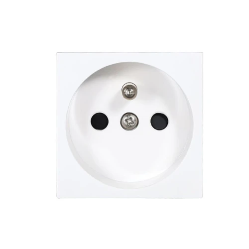 Gniazdo z uziemieniem Teriux FR230-WH