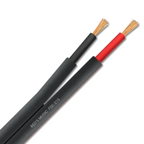 Kabel głośnikowy Hi-Fi płaski 2 x 1,5mm² na szpuli REDS MUSIC FSC-215