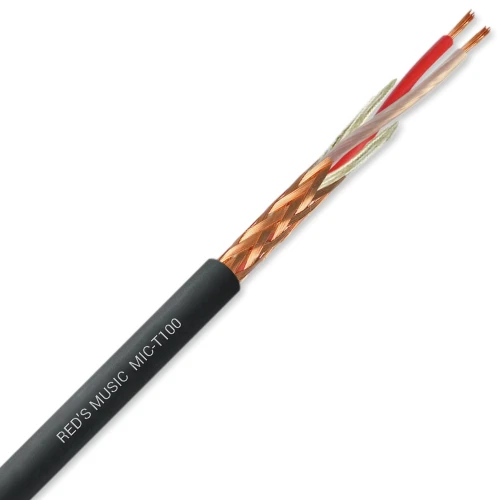 Kabel mikrofonowy 2 x 0.23mm² STANDARD Thin REDS MUSIC MIC-T100