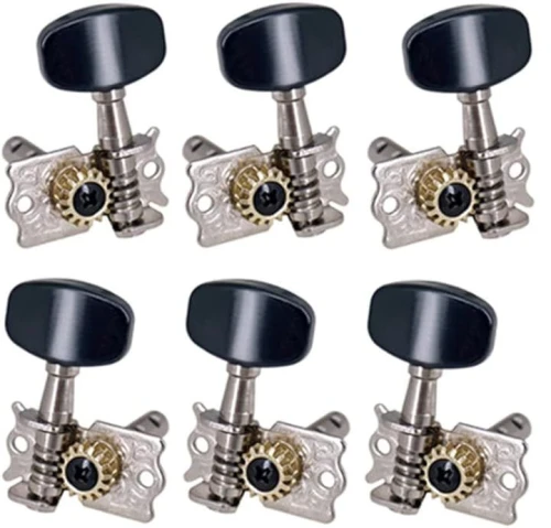 Klucze do gitary akustycznej Kera Audio FTSK-3R3L/BK (3+3)