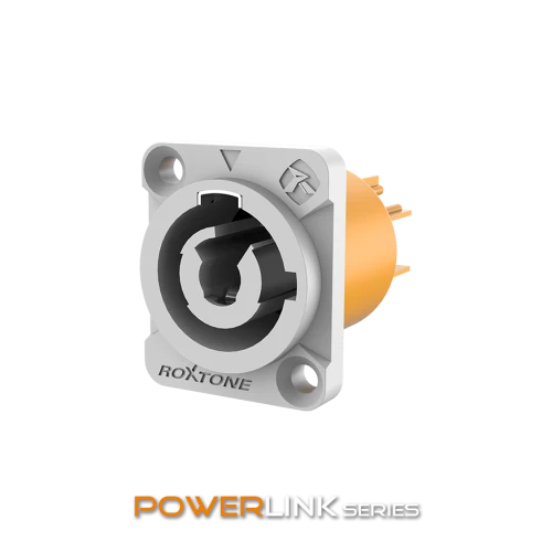 Gniazdo zasilania tablicowe panelowe power-out IP65 Roxtone RAC3MPO-WP